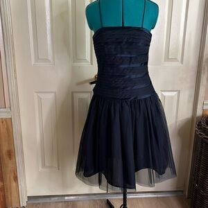 Chetta B Tulle Navy blue Cocktail Dress(139)
